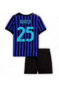Inter Milan Manuel Akanji #25 Jalkapallovaatteet Lasten Kotipeliasu 2025-26 Lyhythihainen (+ Lyhyet housut)